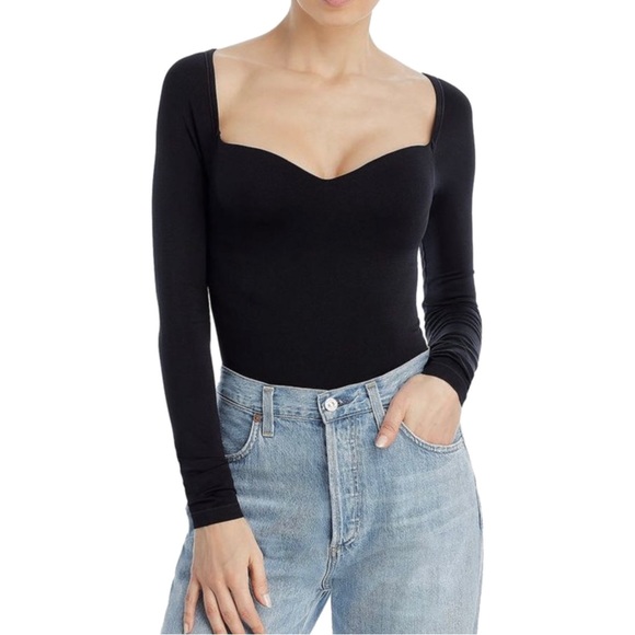 Simon Miller Tops - NEW SIMON MILLER BLACK SEAMLESS STRETCH BODYSUIT